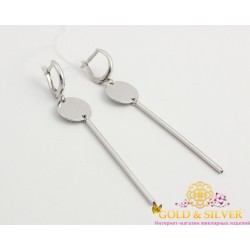 Серебряные женские серьги 470077с